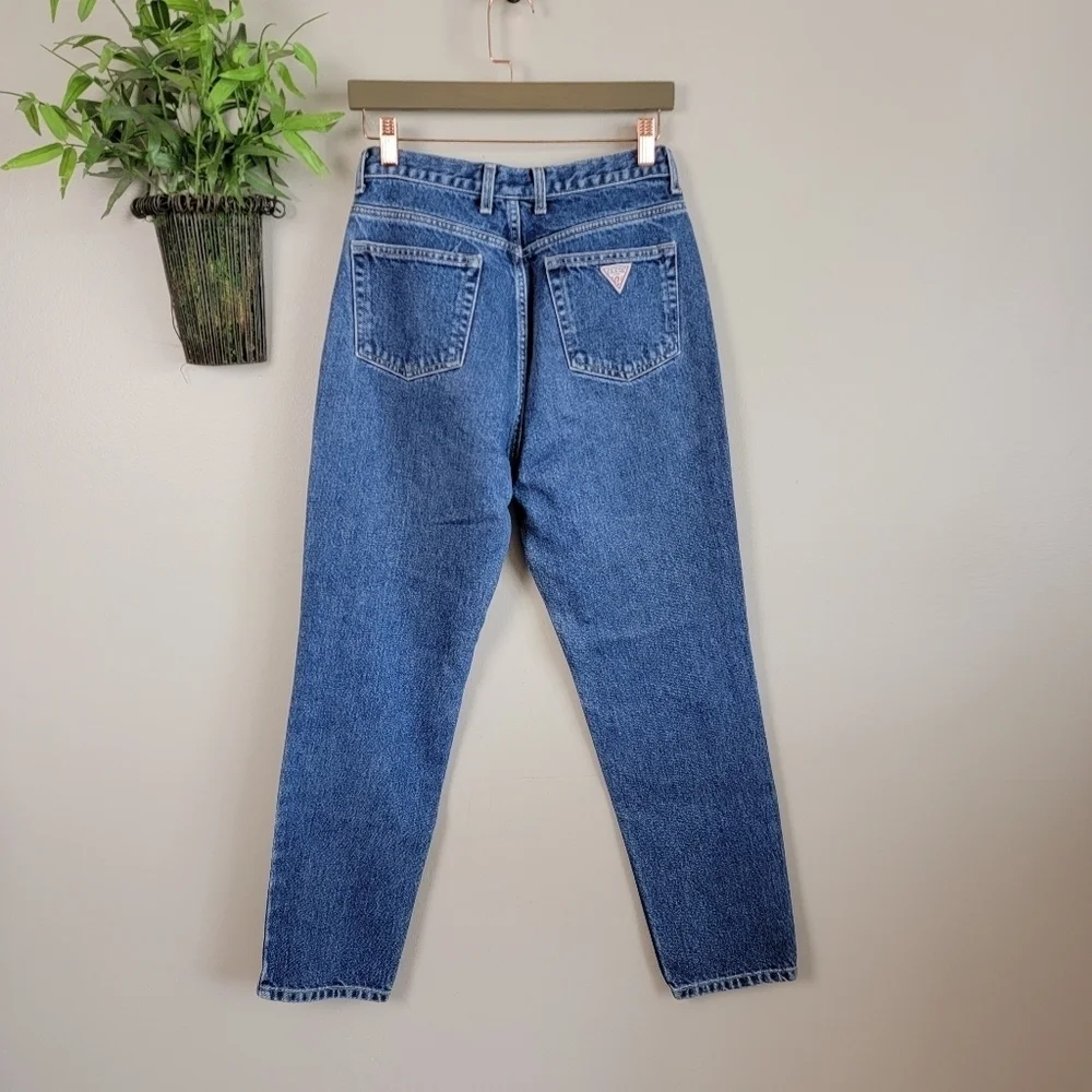 Vintage Guess Jeans Original 050 Classic Fit Narrow Tapered Leg High Rise Mom - Picture 2 of 11